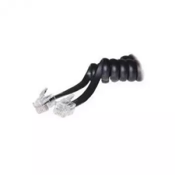 S/CONN 10m RJ10 juodas permatomas TC70135-10 ShiverPeaks