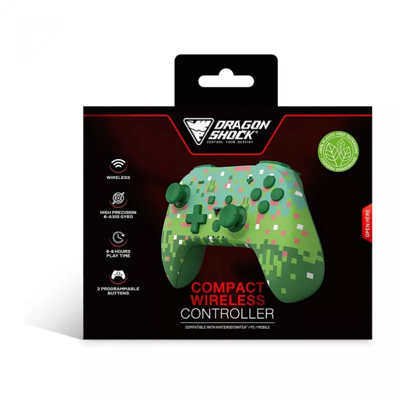 Dragonshock Controller Poptop Wireless Cubes žalias jungiklis
