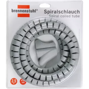 Brennenstuhl kabelių organizatorius spiralinis L= 2,5 m, Ø= 20 mm, pilka