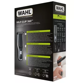 Wahl Self-Clip 360 juodas, sidabrinis ličio jonų (Li-Ion)