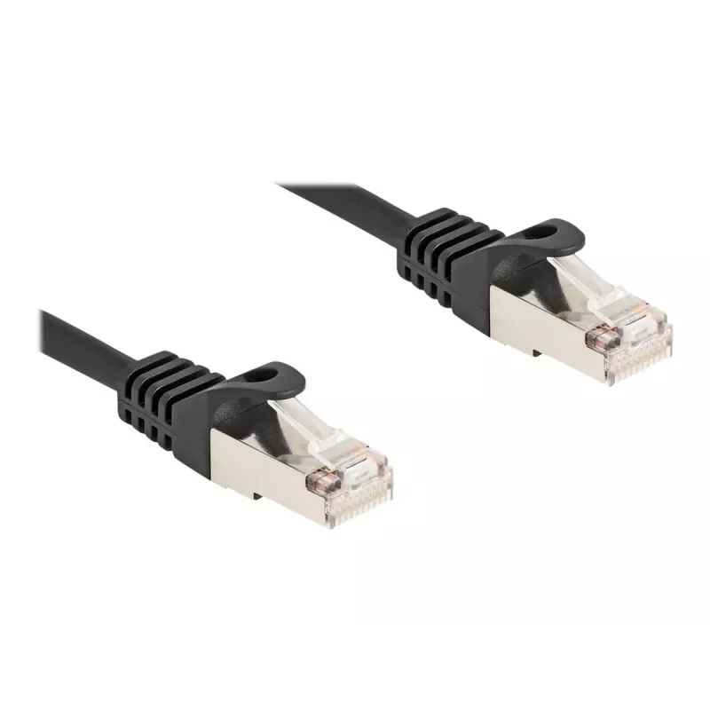 Tinklo kabelis DeLOCK RJ50 (vyriškas) į RJ50 (vyriškas) S/FTP 0,25 m juodas