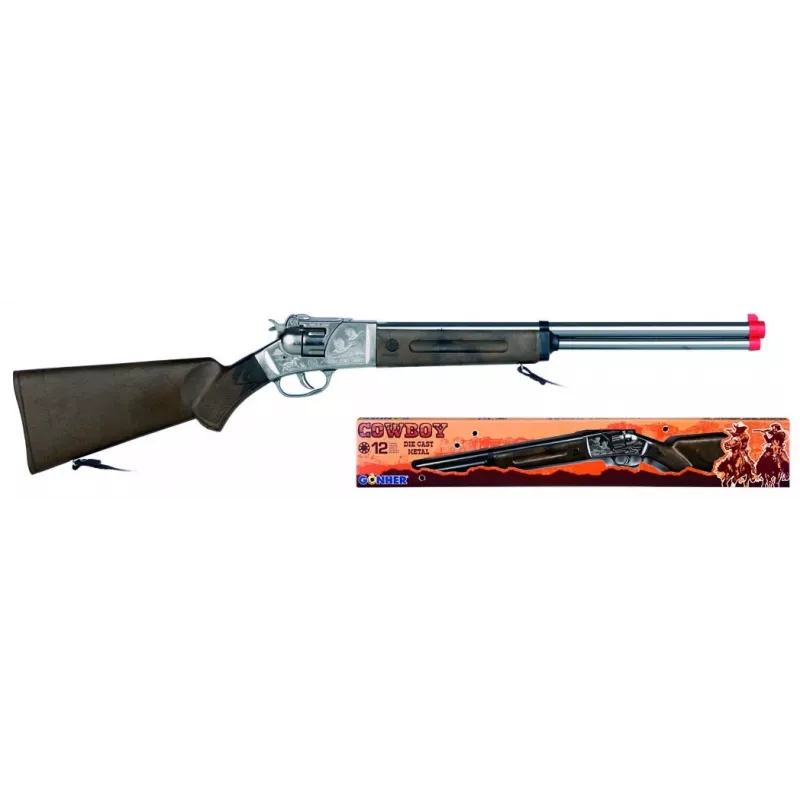 Žaislinis pistoletas kapsulinis Pulio Metal Cowboy Gun 12 šūvių modelis 15597/0
