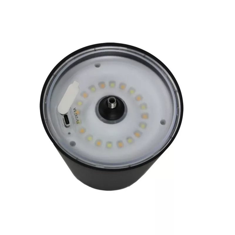 Stalinė LED lempa ESPERANZA ELD119K Juoda – 3W, 4000K, 200 lm, USB-C, 2400 mAh baterija, 400 mm aukštis