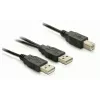 USB laidas DeLOCK USB-B / USB-A 1 m juodas