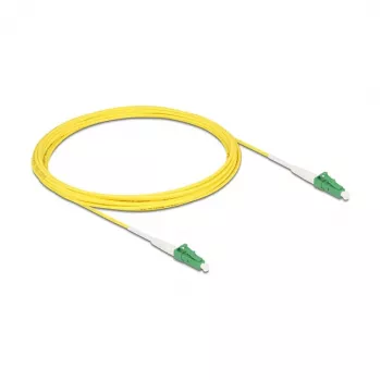 DeLOCK 83232 5 m vienmodis šviesolaidinis kabelis LC/LC/APC geltonas 9 µm OS2