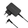 Qoltec 51033 maitinimo adapteris HP ultrabukams, 45 W, 19,5 V, 2,31 A, 4,5x3,0 mm + kontaktas, skirtas patalpoms, juodos spalvos