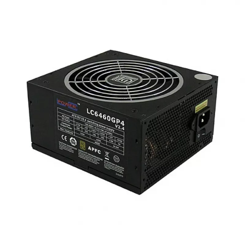 LC Power GP4 Series LC6460GP4 V2,4 - Maitinimo blokas (vidinis) - ATX12V 2,4 - 80 PLUS Gold - 460 W - aktyvus PFC (LC6460GP4)
