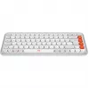 Logitech POP Icon Keys - belaidė klaviatūra - Bluetooth LE - QWERTY - US International - Off White, oranžinė (920-013072)