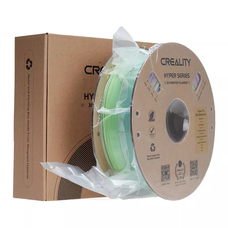 Creality PLA kaitvielė 1,75 mm 1 kg – mėlyna, žalia, rožinė (3301010425)