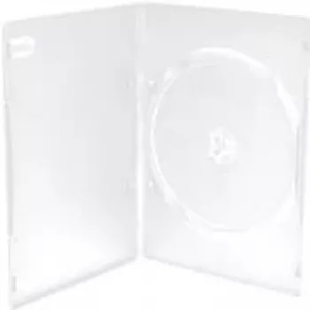MEDIARANGE DVD dėklas 1 diskui permatomas plastikinis 120 mm