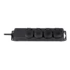 Brennenstuhl prailginimo lizdas IP44 4-jų vietų juodas 2,0m H07RN-F 3G1,5 - Prailginimo laidas - AC 230 V - išvesties jungtys: 4 - 2 m (1159960)