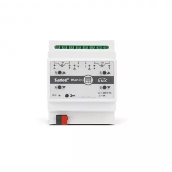 SATEL KNX 2 kanalų žaliuzių pavara 230 V AC KNX-BSA12H