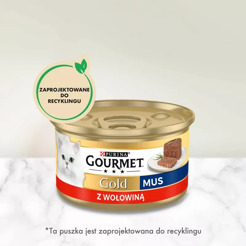 GOURMET Gold Jautiena – šlapias ėdalas katėms – 85 g