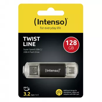 Intenso 3539491 128GB USB 3.2 atmintukas su dviem jungtimis (USB-A / USB-C)