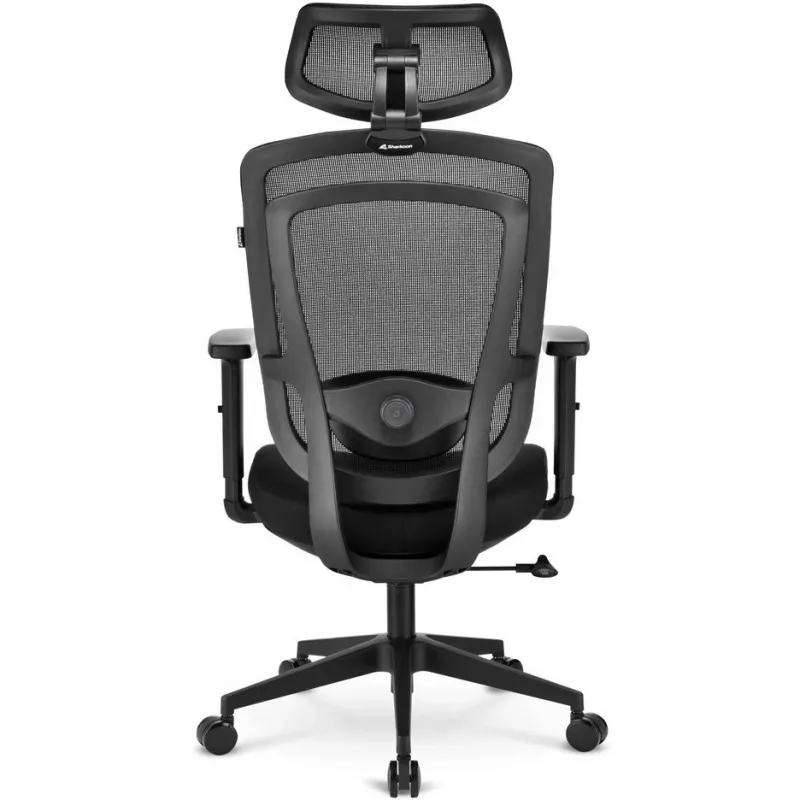 Biuro kėdė Sharkoon OfficePal C10 – juoda, ergonomiška, reguliuojamo aukščio