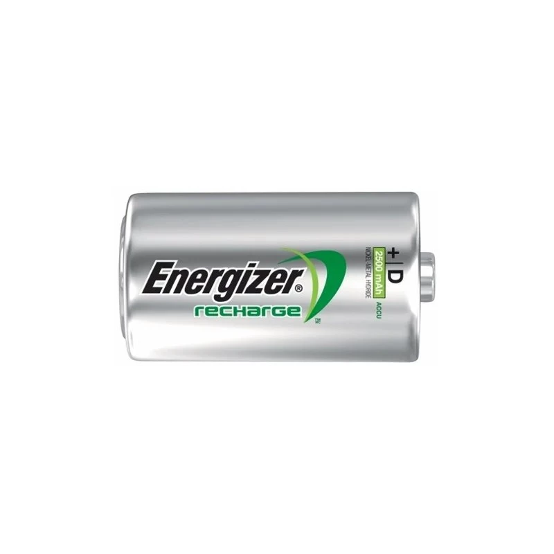 Energizer Įkraunamos NiMH D tipo baterijos 2500mAh – 2 vnt. pakuotė