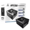 Montech APX550 maitinimo blokas 550 W 20+4 pin ATX juodas