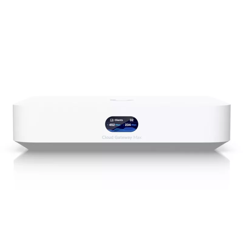 Ubiquiti UCG-MAX-EU Valdiklis, Šliuzas, 512 GB NVMe SSD, 4x 2.5G LAN, 1x 2.5G WAN