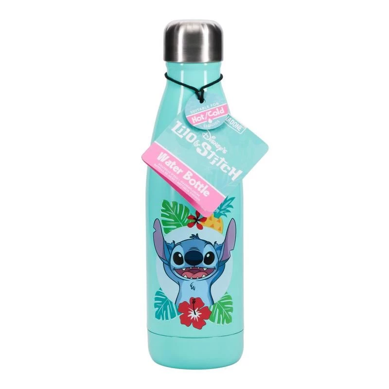Geriamasis butelis Paladone PP10960LS 460 ml nerūdijančio plieno turkio spalvos su Stitch dizainu