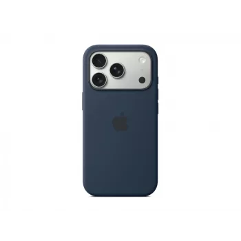 Silicone Dėklas Apple iPhone 17 Pro MagSafe Midnight Tamsiai Mėlynas