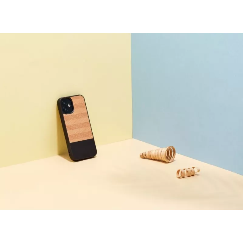 Apsauginis dėklas Man and Wood iPhone 12 mini Herringbone Nero Black