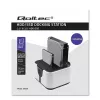 Qoltec 50309 HDD SSD 2.5 3.5 dokavimo stotelė | SATA III | USB 3.0 | Super greitis 5Gb/s | su klonavimo funkcija