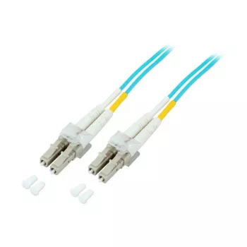 EFB-Elektronik Duplex Jumper LC-LC 50/125 µm, OM3, LSZH, aqua, 2,0 mm, 1 m