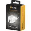 Sieninis USB-C / USB-A įkroviklis YENKEE YAC G38 20W 3A Power Delivery