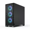 Fractal Design Pop 2 Air Black Solid vidutinis bokštas PC korpusas — ATX palaikymas, 3x 120 mm priekiniai ventiliatoriai, 2.5/3.5 colių diskų vietos, 215×481×462 mm