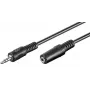 Microconnect AUDLR10 garso ilginimo kabelis 10 m 3,5 mm juodas