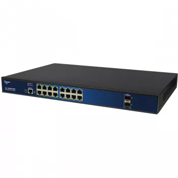 PoE jungiklis ALLNET ALL-SG8618PM 18 prievadų Gigabit (16 PoE + 2 uplink)
