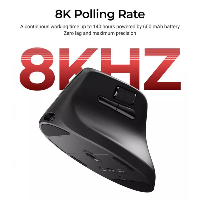 Mechaninė pelė Keychron M5 8K juoda (M5-A23)