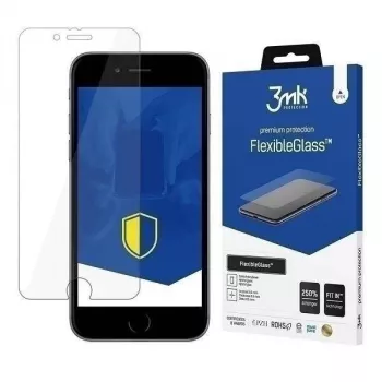 Apsauginis stiklo plėvelė 3MK Flexible Glass, skirta iPhone SE 2020, 0,3 mm, permatoma