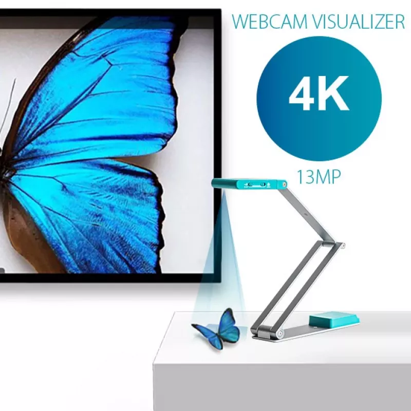 I.R.I.S. IRIScan Visualizer 7 – 13 MP dokumentų kamera su 4K vaizdo įrašymu, A3, USB-C