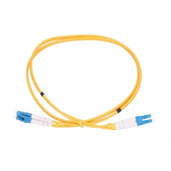 Optinis šviesolaidinis šuolis Extralink LC/UPC – LC/UPC, vienmodis dvigyslis, G.657.A1, 3 mm, 1 m
