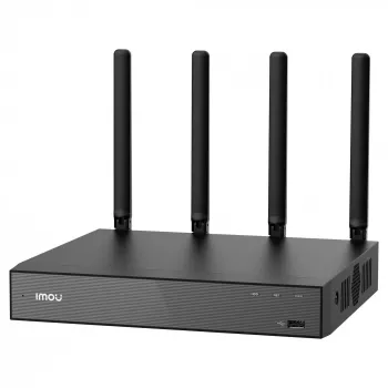 Tinklinis vaizdo registratorius IMOU N118W juodas – 18 kanalų, 4 kanalų atkūrimas, 3840×2160 maks., dviejų juostų Wi‑Fi, SATA iki 16 TB