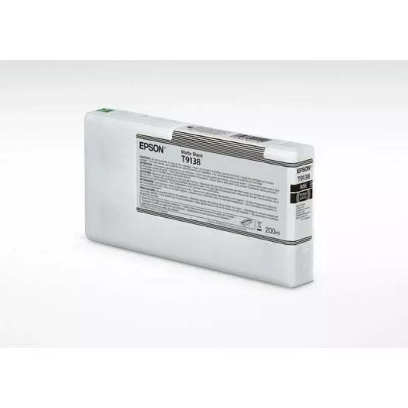 Kasetė su rašalu Epson T9138 matinė juoda 200 ml