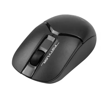 Belaidė optinė pelė A4Tech FM12S Juoda – 1200 DPI, RF nano imtuvas, 3 mygtukai, AA baterija