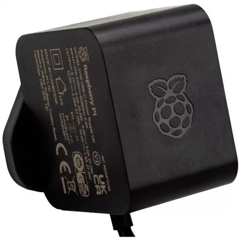 Maitinimo adapteris Raspberry SC1408 (modelis RPI5NT5AB) – suderinamas su Raspberry Pi įrenginiais