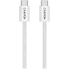 CANYON OnWire 60MG USB-C į USB-C laidas, magnetinis, pintas, 1 m, baltas