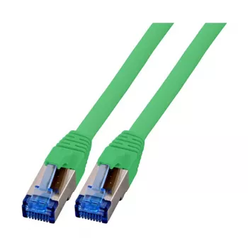 EFB-Elektronik RJ45 jungiamasis kabelis Cat.6A S/FTP TPECat.7 superflex žalias 1m