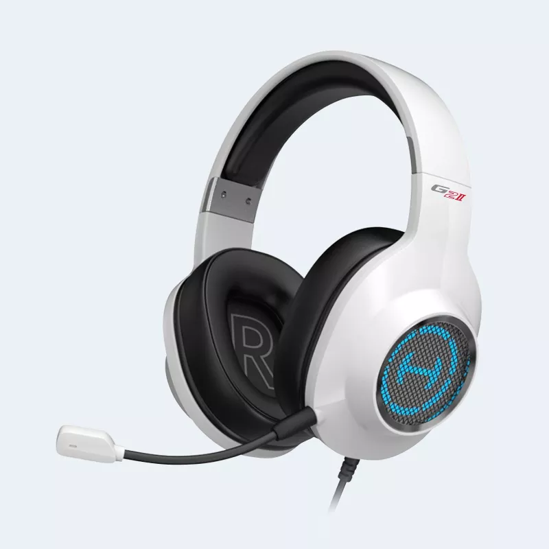 Edifier G2 II – laidinės ausinės su mikrofonu, over-ear, baltos