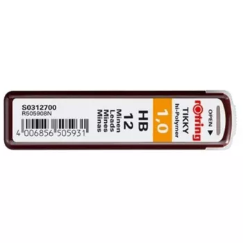 Rotring Polymer Leads 1.0 HB pildomi grafito šerdys S0312700