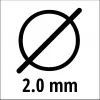 EINHELL Super Cut Line 2,0 mm pjovimo valas (2,0 mm, modelis 3436653)