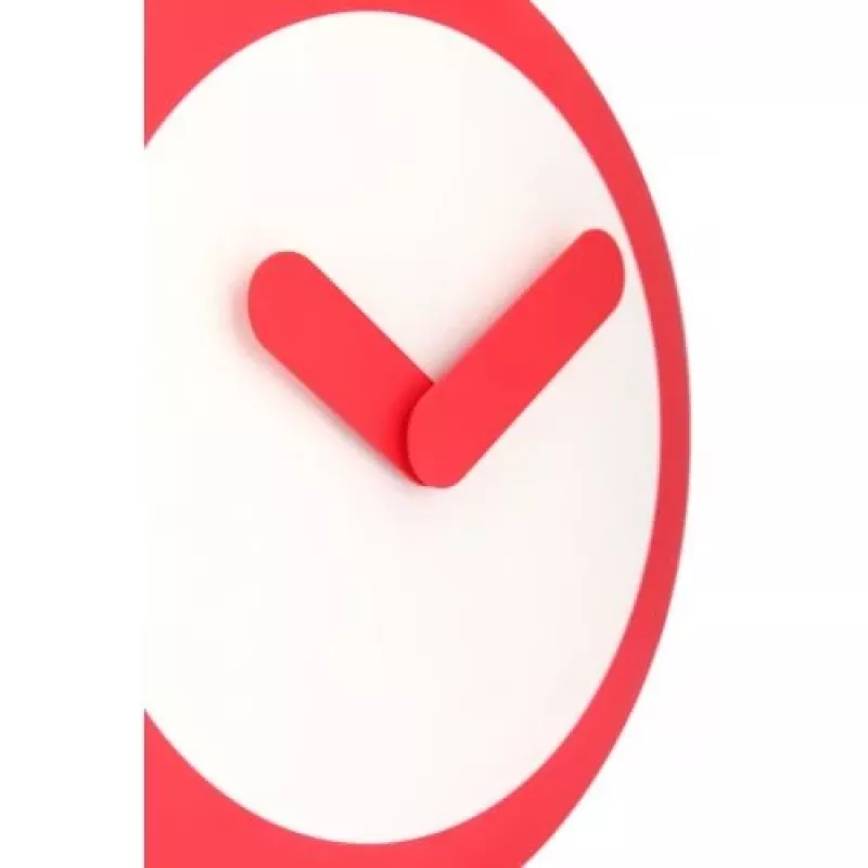 NeXtime klok 2615ro Focus, Ø25 cm, sieninis, baltas/raudonas