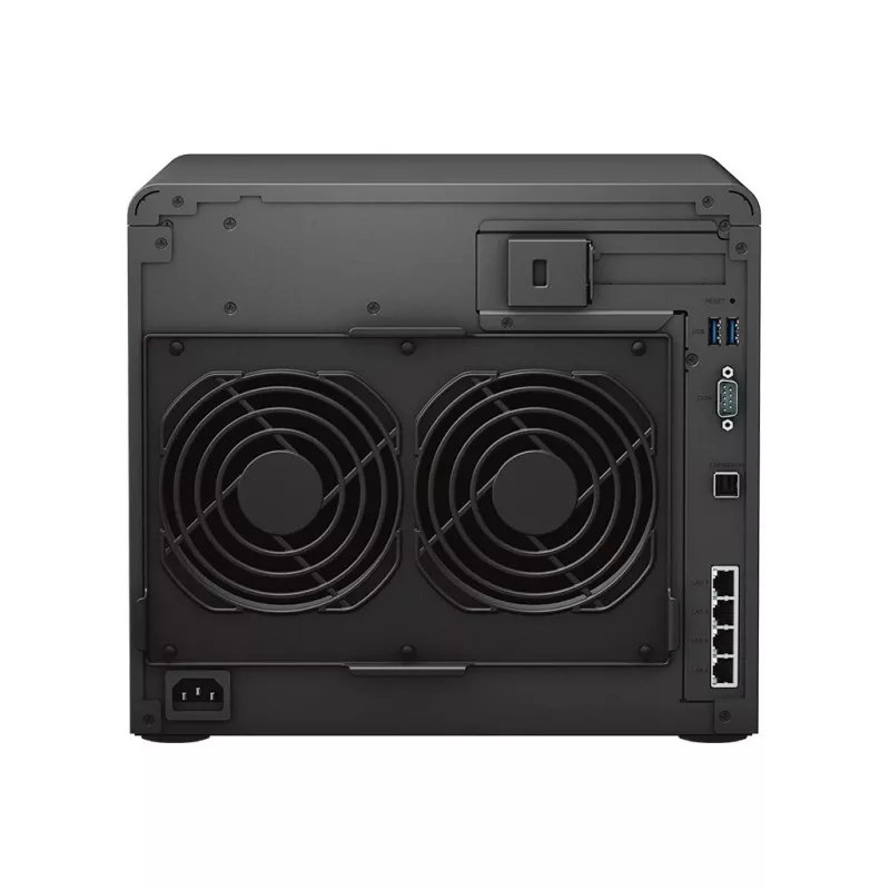 NAS Synology DS2422+; Tower; 12 x (3,5 colio SATA HDD / 2,5 colio SATA HDD / 2,5 colio SATA SSD); AMD Ryzen V1500B; 4 GB DDR4 (maks. 32 GB); 4 x 1GbE RJ-45