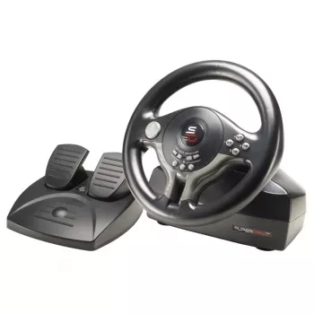 Vairas ir pedalai Subsonic SV200 juoda pilka USB 180° sukimas