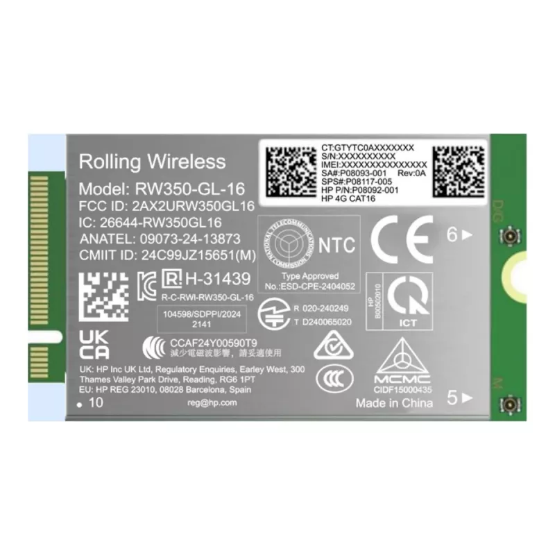 HP 4G LTE-Advanced Pro Cat16 WWAN modulis B8BD2AA