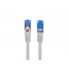 LANBERG Cat.6A S/FTP Patchcord 25 cm, RJ45, LSZH, pilka