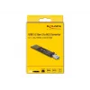 DeLOCK kombinuotas keitiklis M.2 NVMe PCIe arba SATA SSD į USB 3.2 Gen 2, juodas